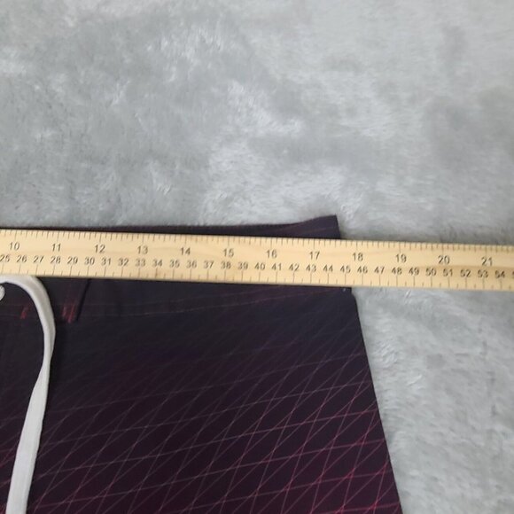 OP Flex 4 Way Stretch  Mens Swim Trunks Size 34 Red Multicolor Board Shorts - Picture 7 of 11